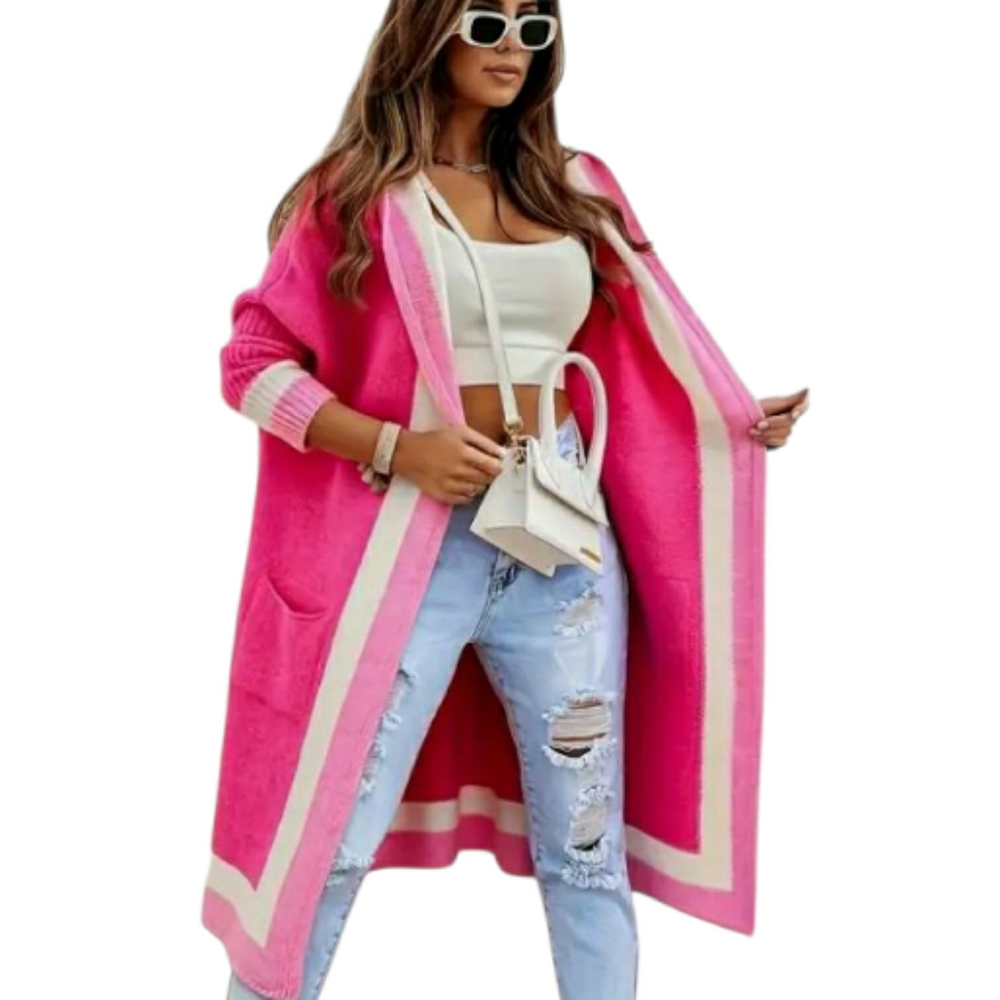 Fuchsia Pink Sweater Jacket NEW! - Picture 6 of 7